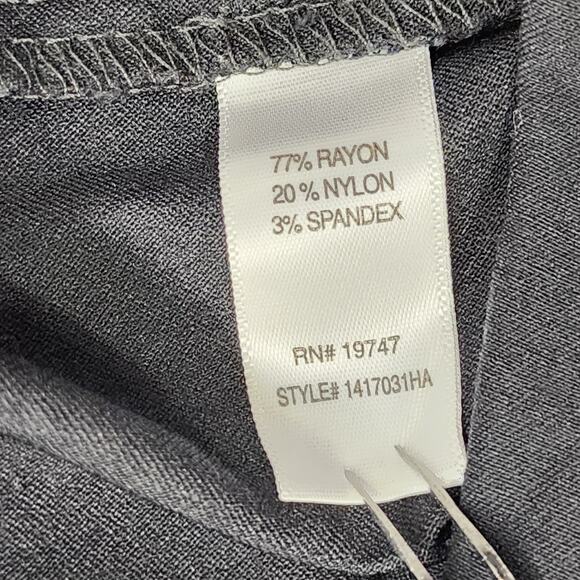 Counterparts Pants Women 8 Black High Rise Pull On Skinny Studded Slit Hem Ankle - Picture 7 of 13